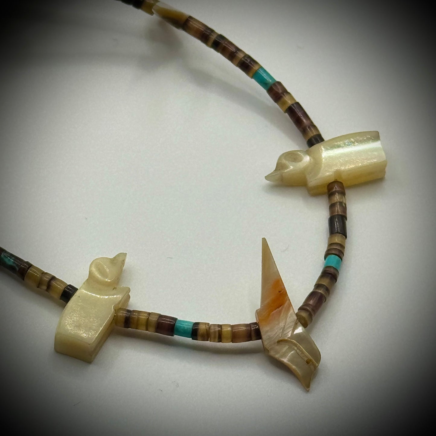 Vintage Hand Crafted Native American Fetish Necklace