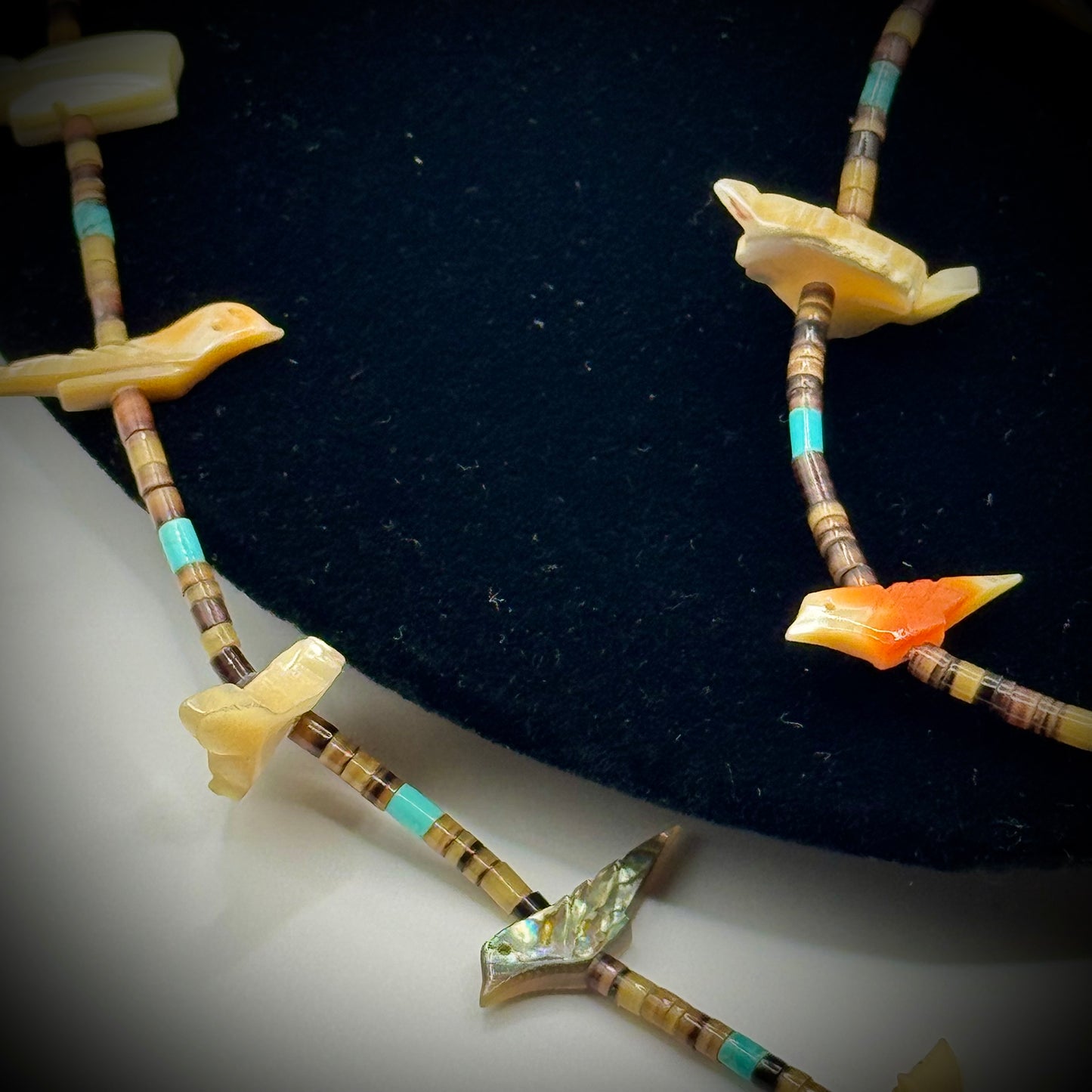 Vintage Hand Crafted Native American Fetish Necklace