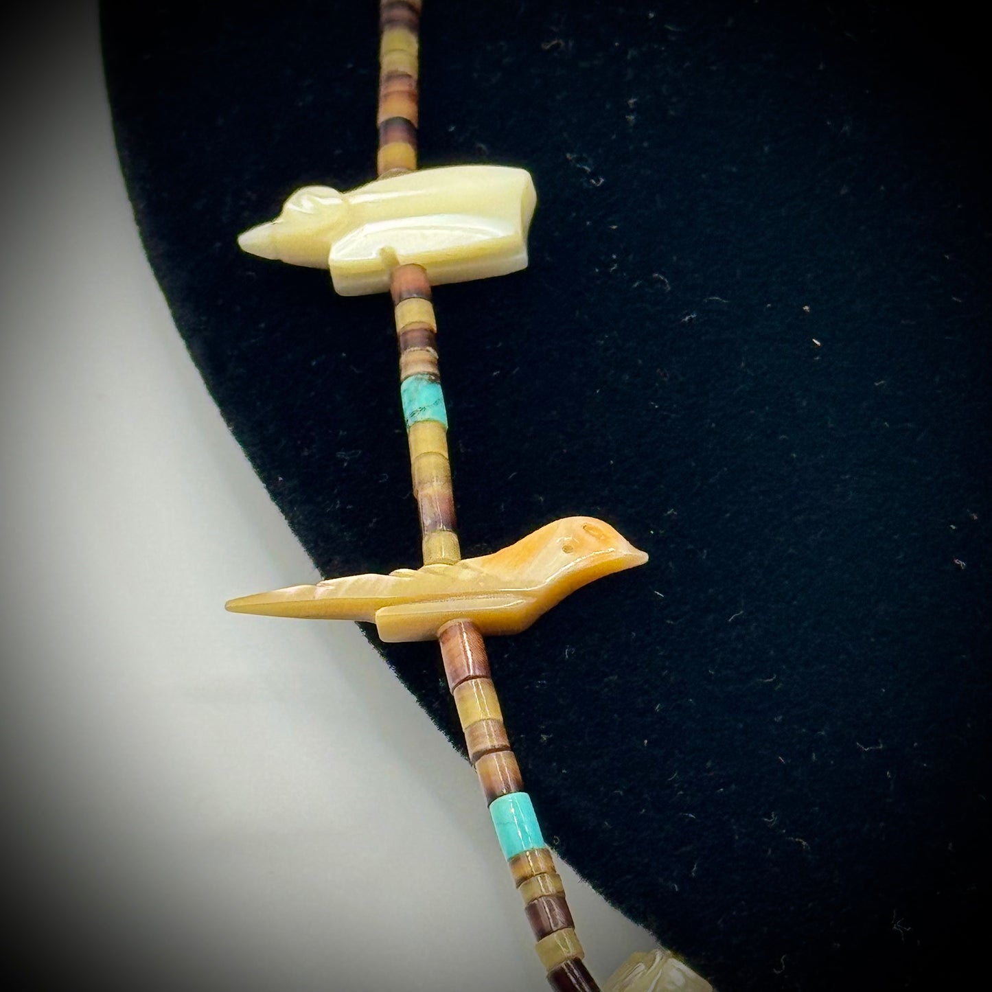 Vintage Hand Crafted Native American Fetish Necklace