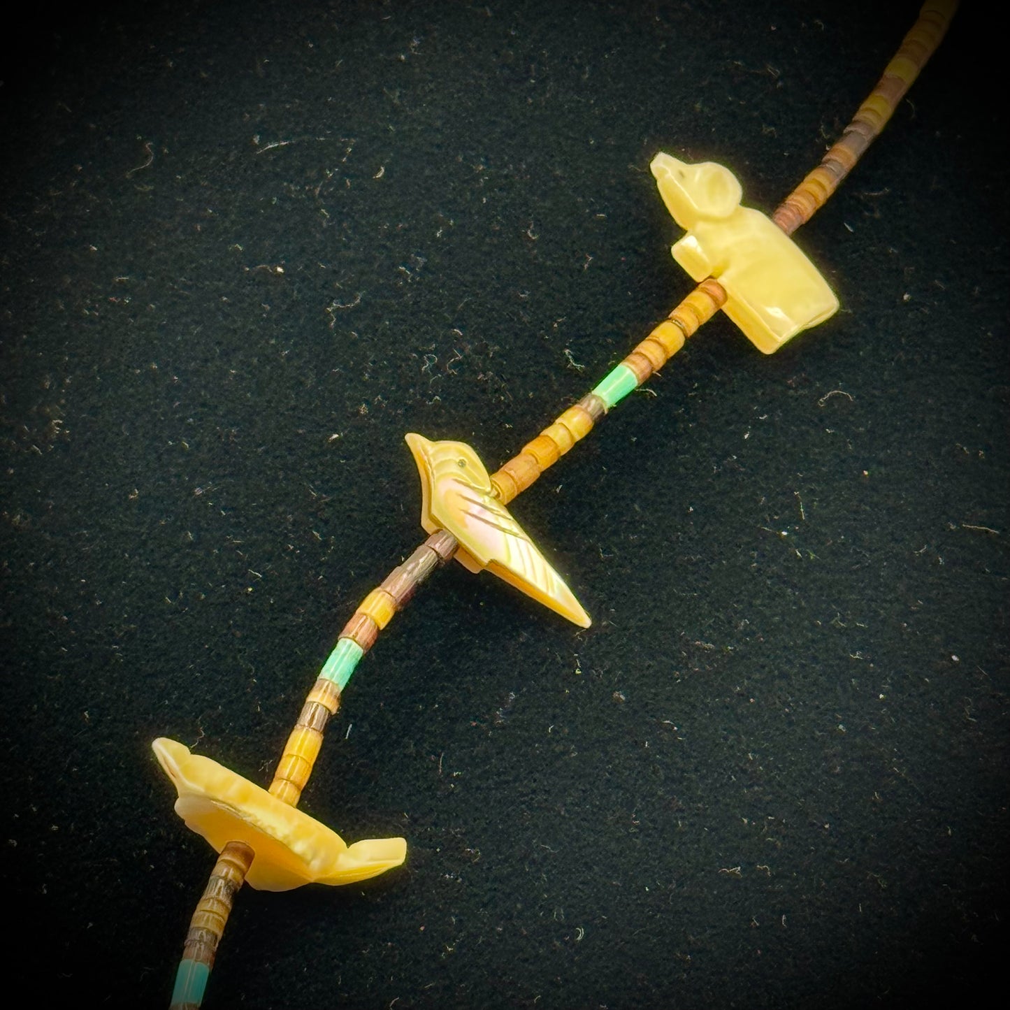 Vintage Hand Crafted Native American Fetish Necklace