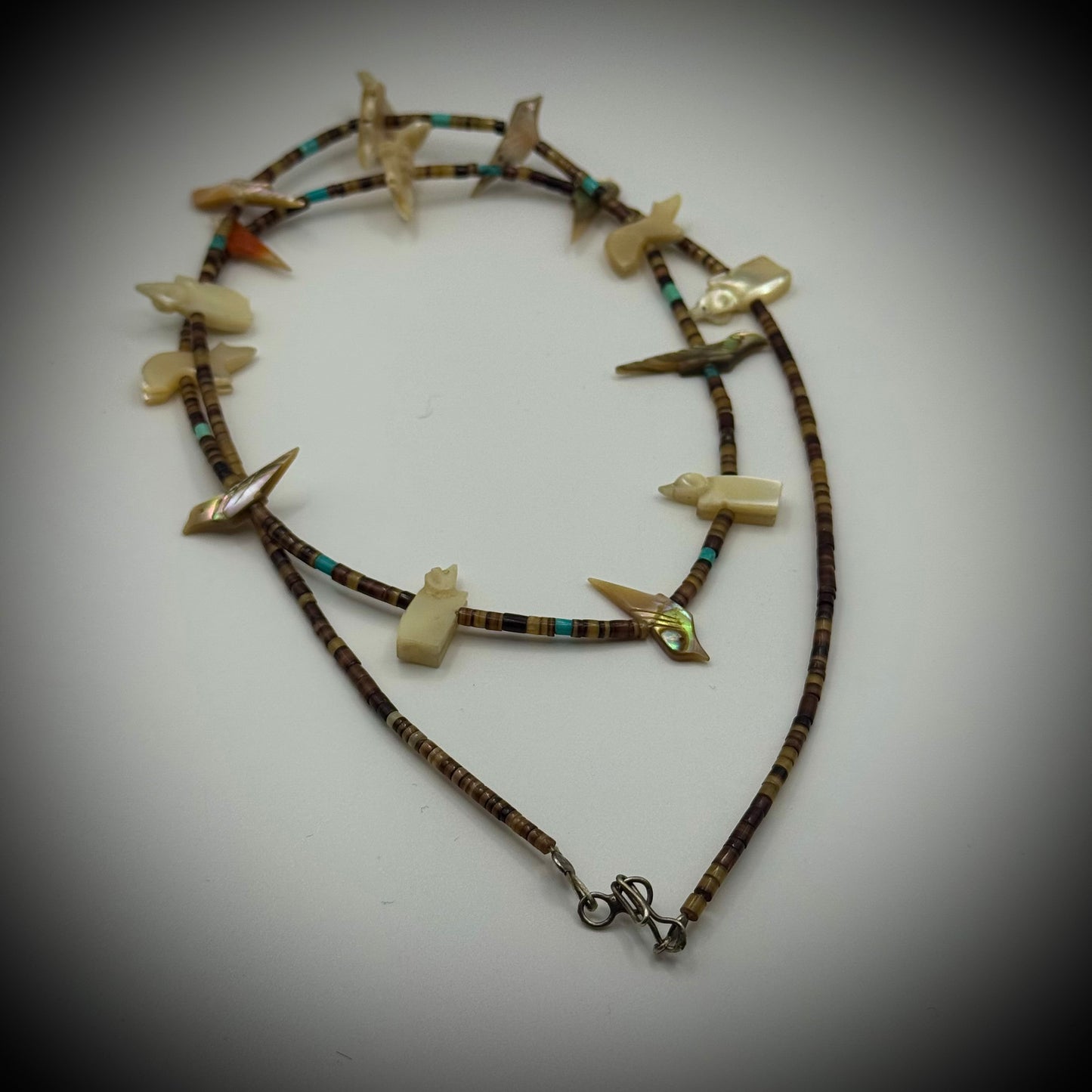 Vintage Hand Crafted Native American Fetish Necklace