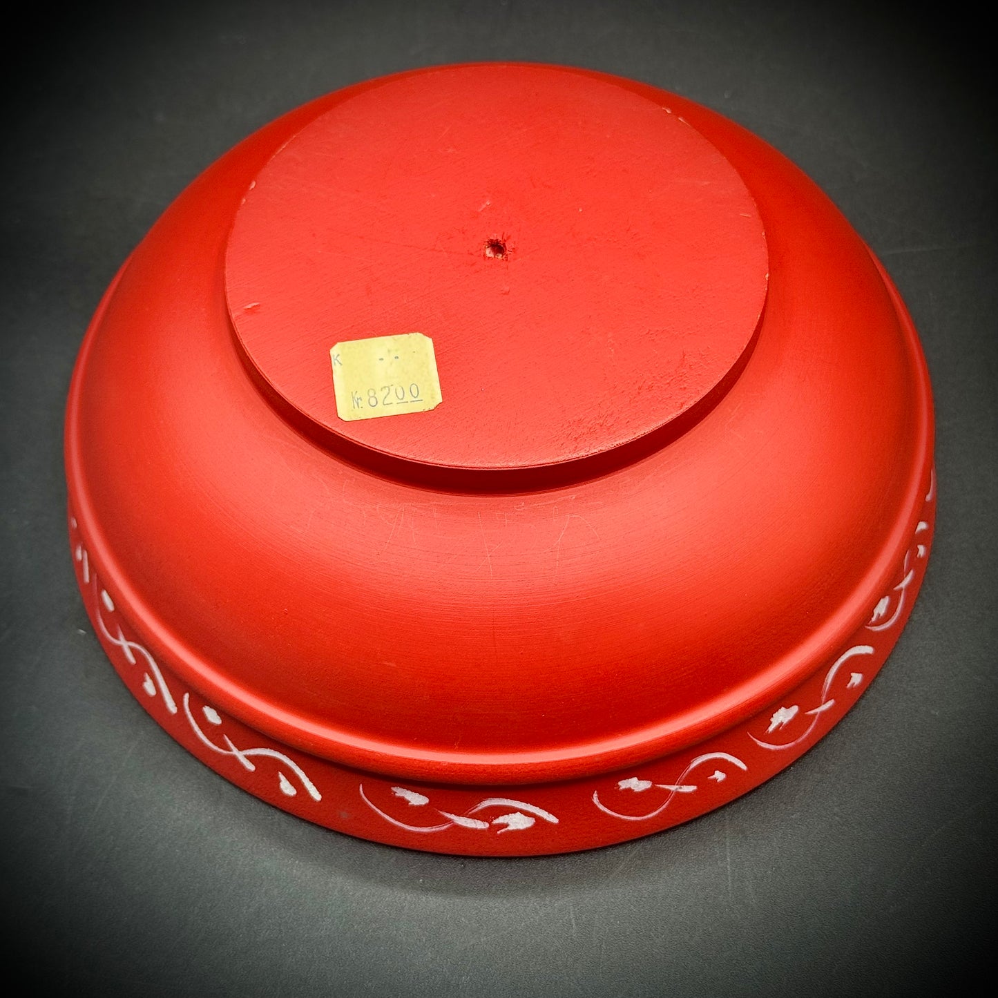Hand Painted Norwegian Wood Dish/Bowl with Vibrant Colors