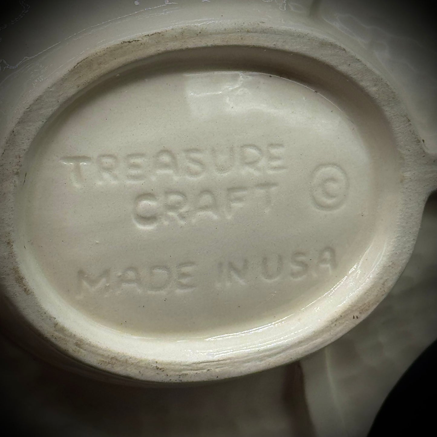 Vintage Treasure Craft USA Owl Motif Spoon Rest