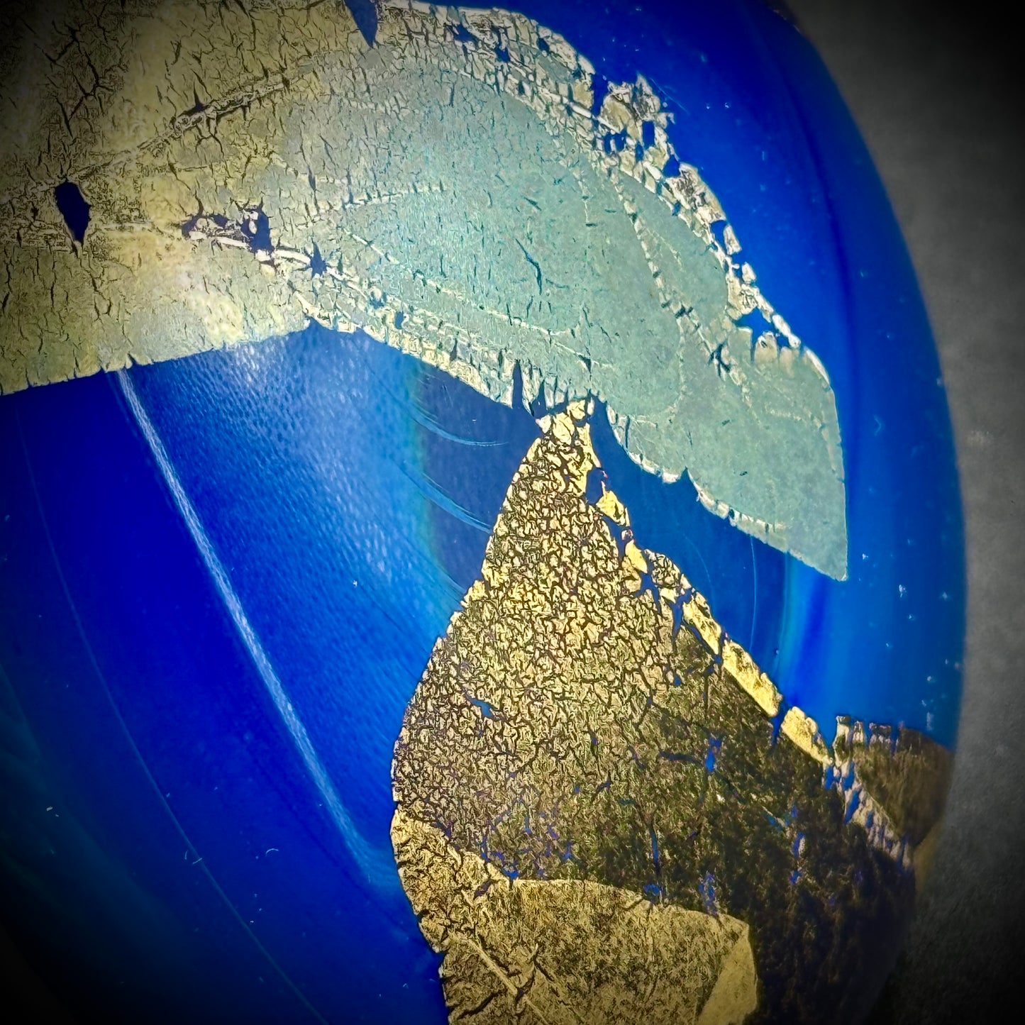 Vintage Artist Randy Strong Signed 1988 Art Glass Paperweight