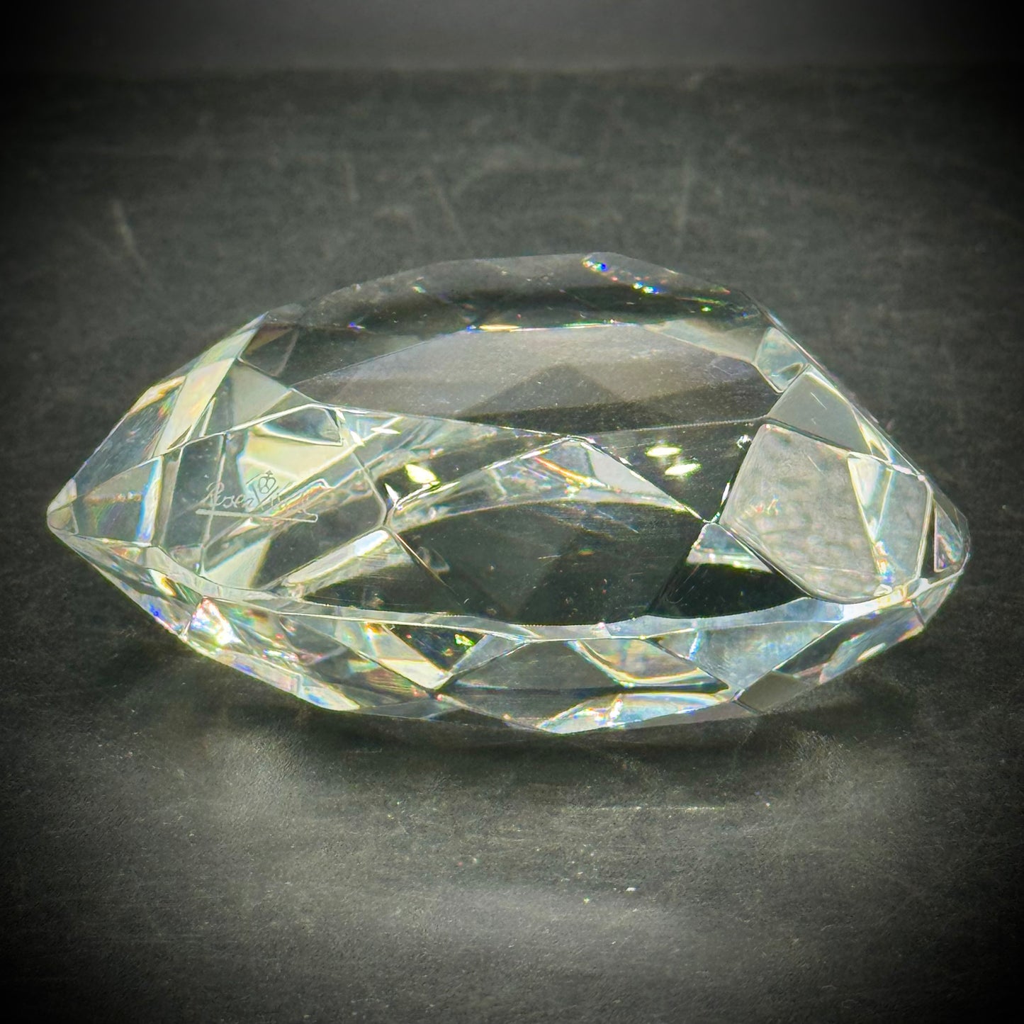 Rosenthal Signed Crystal Heart