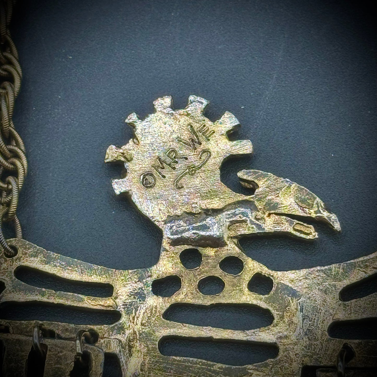 RARE Vintage Mr. We Large Articulating Thunderbird Necklace