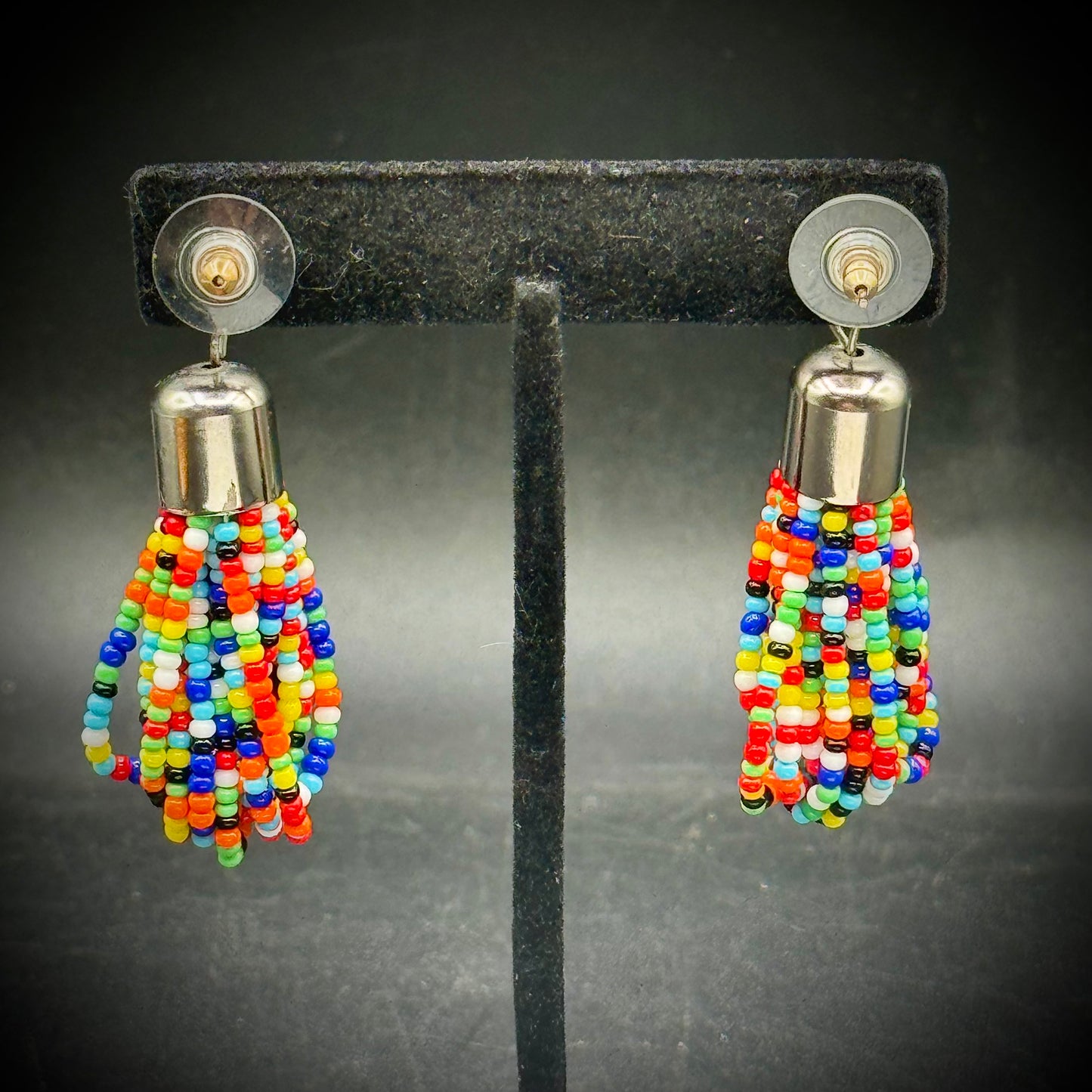 Colorful Dangle Bead Earrings