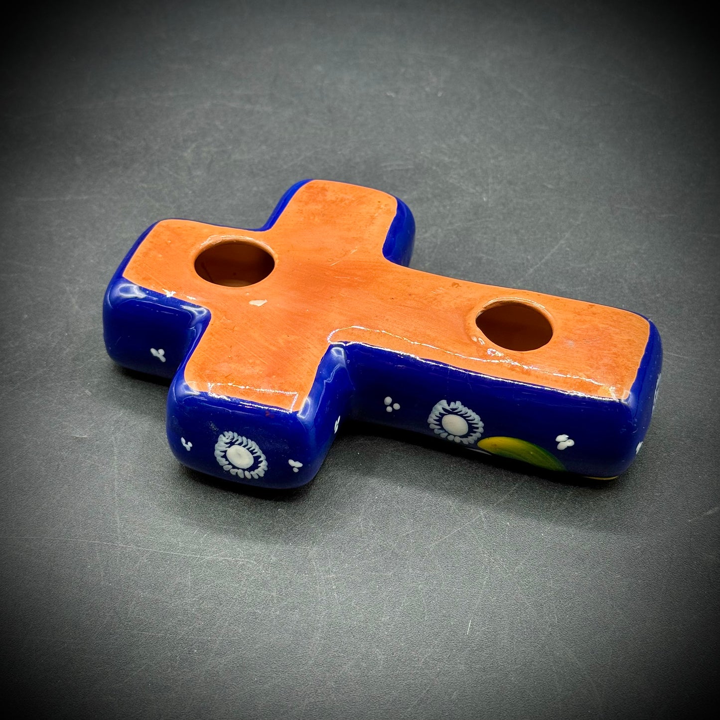 Colorful Talavera Pottery Cross