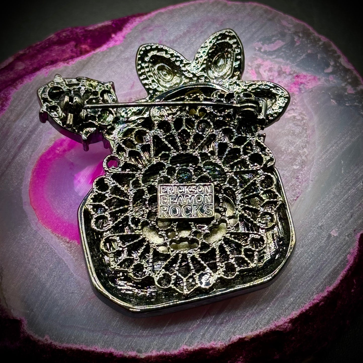Erickson Beaman Rocks High End Fashion Brooch