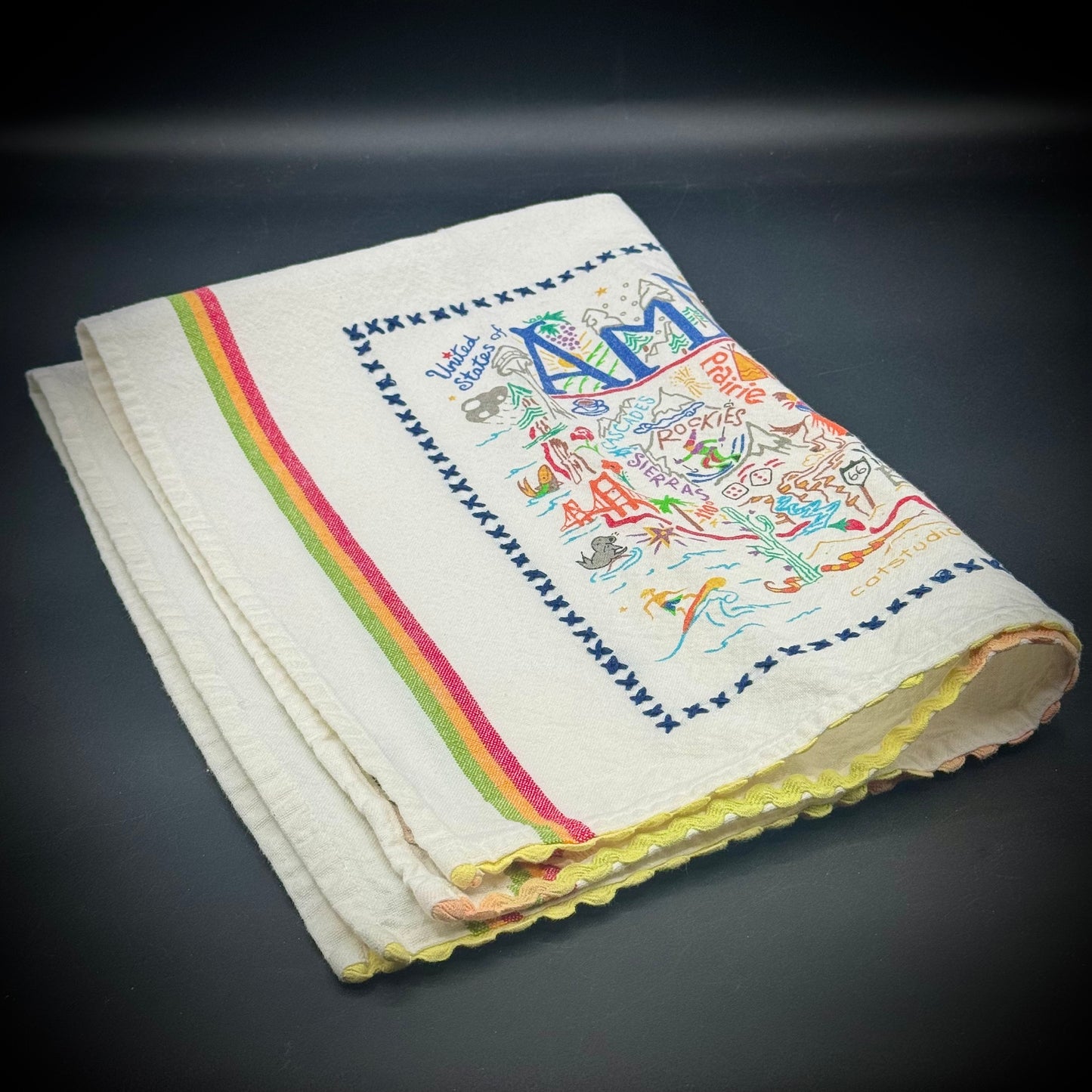 Vintage America Tea Towel