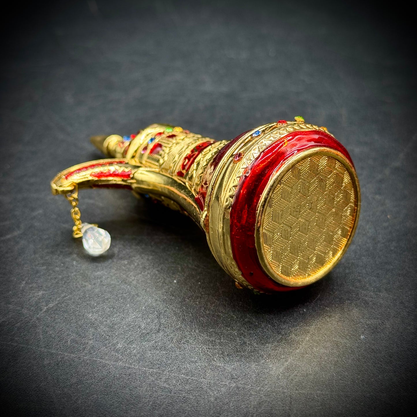 New in Box Arabian Coffee Pot Bejeweled Pill/Trinket Box