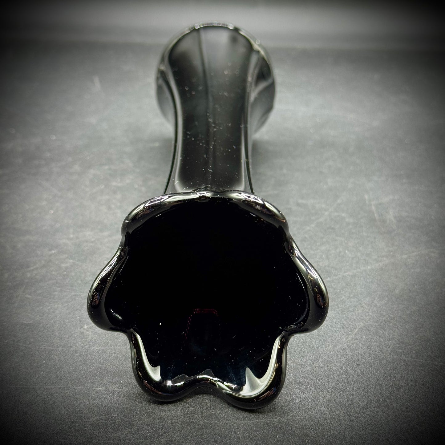 Vintage Amethyst Glass Swung Vase