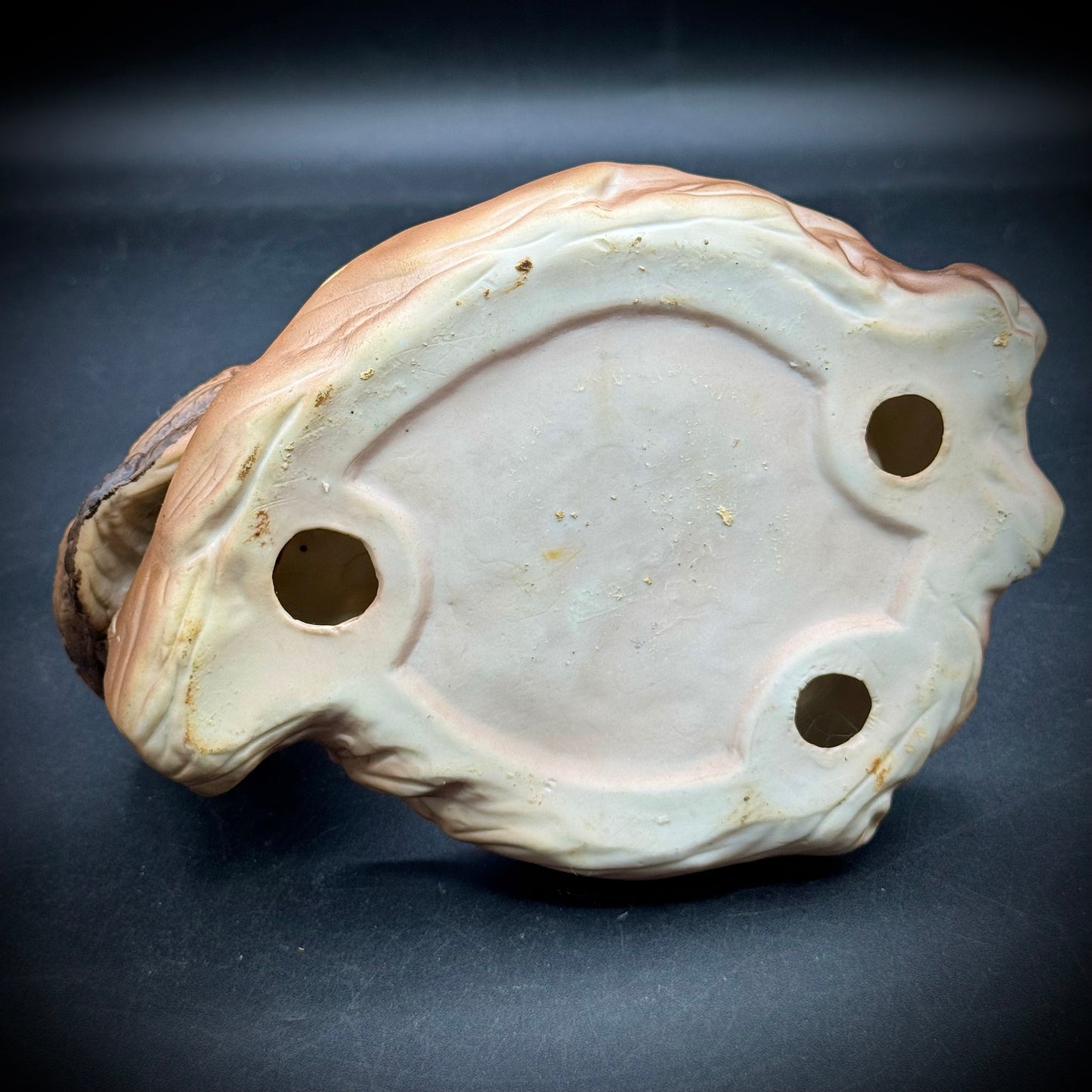 Vintage Ceramic Owl Parents with Nest