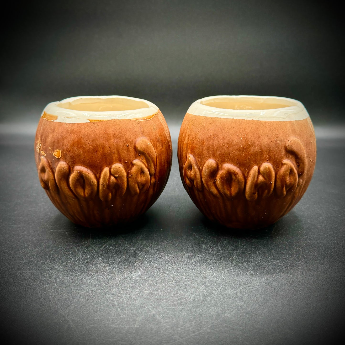 Pair of Vintage Trader Vic's Aloha Tiki Mugs