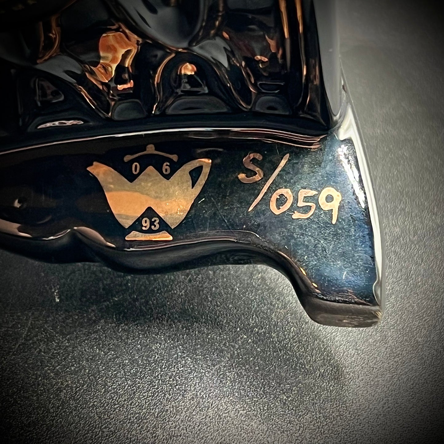 RARE Paul Cardew Gold Edition Signed & #'d Sewing Machine Teapot