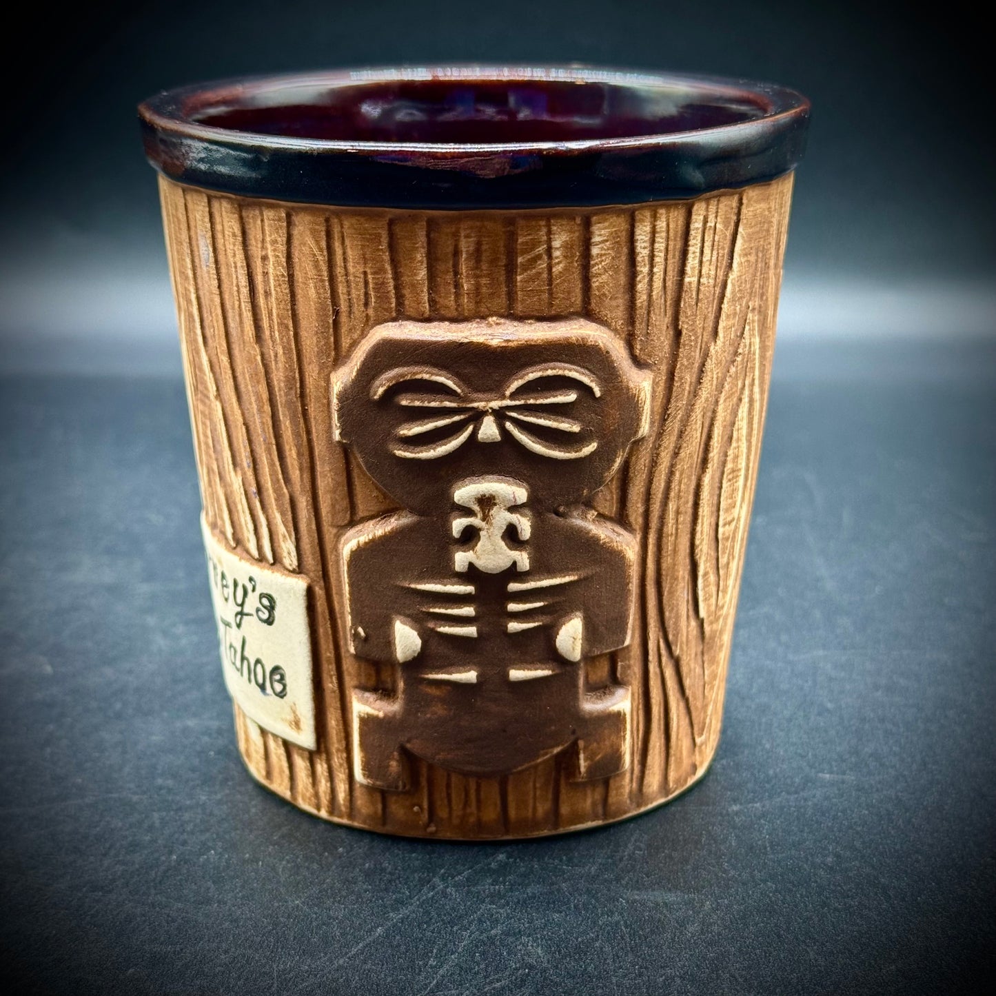 Rare 1960s Harvey's Lake Tahoe Vintage Tiki Mugs Made in Japan