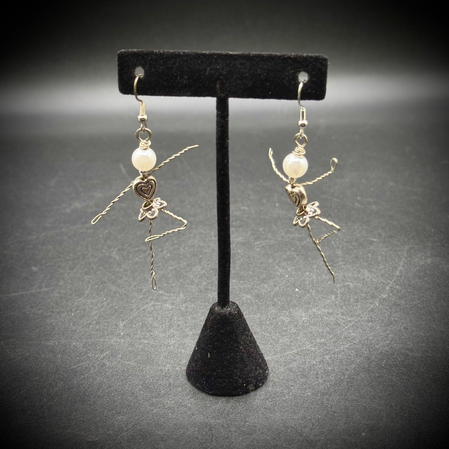 New Designer Ballerina Earrings by Artist Monica Morgan