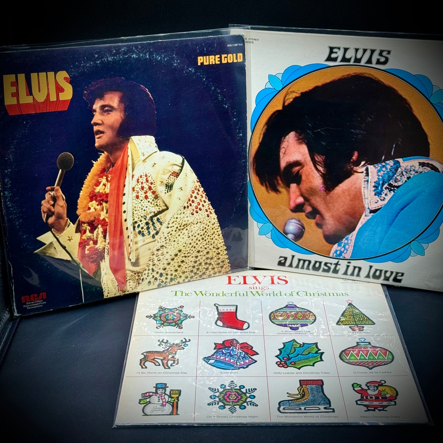 Set of 3 Elvis Presley Vinyl Records