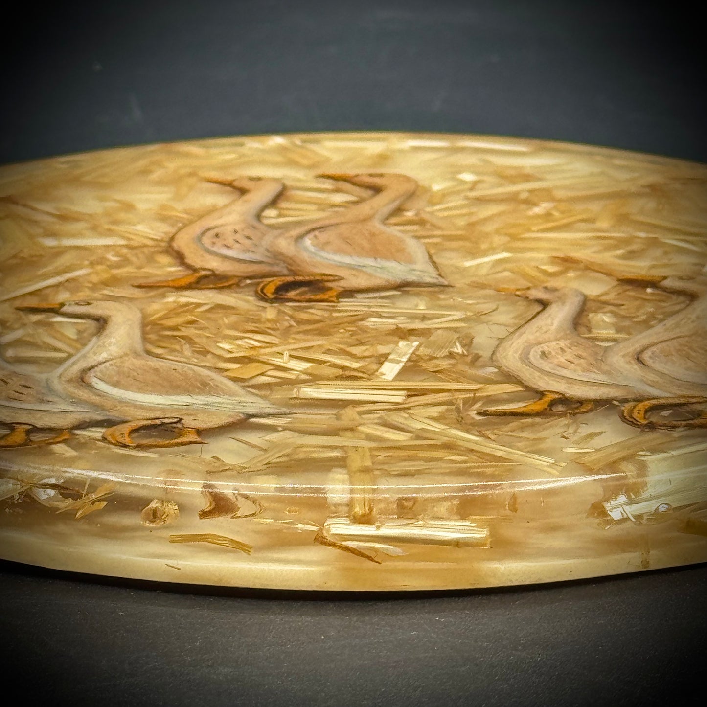 Vintage Lucite Goose Trivet