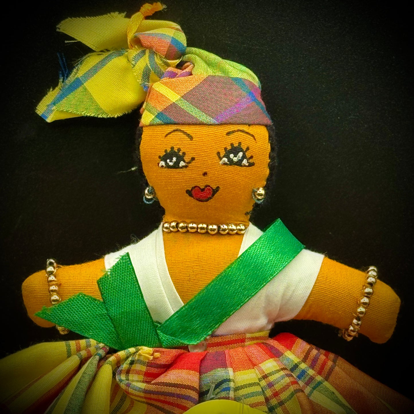 Artisan Made Caribbean Reversible Doll
