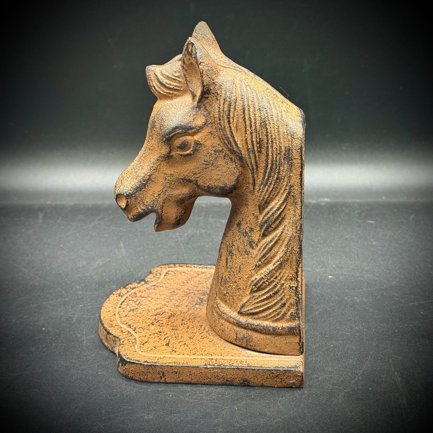 Cast Iron Horse Single Bookend