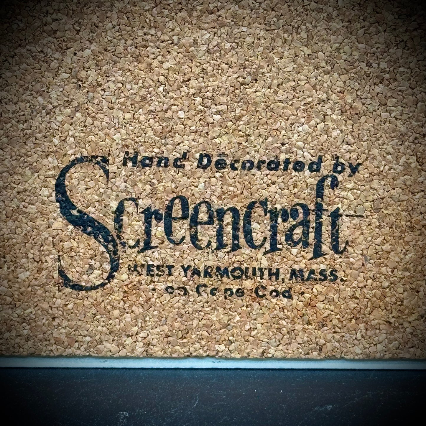 Vintage Screencraft Massachusetts "Cheese Table" Tile/Trivet