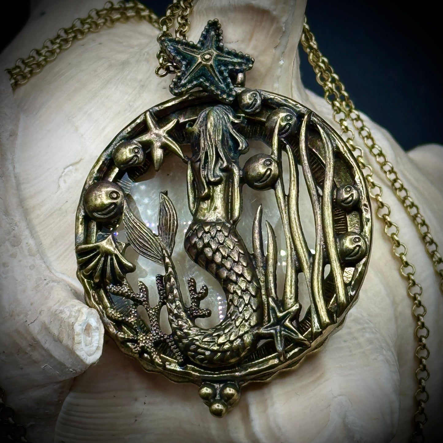 Mermaid Pendant & Magnifying Glass
