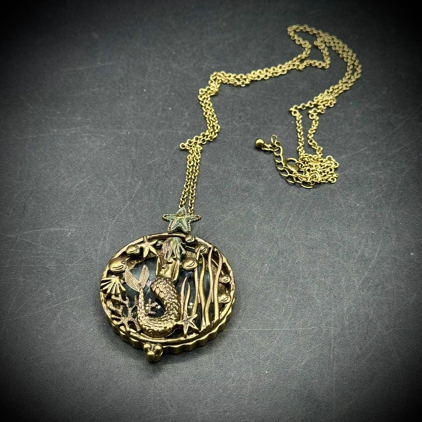 Mermaid Pendant & Magnifying Glass