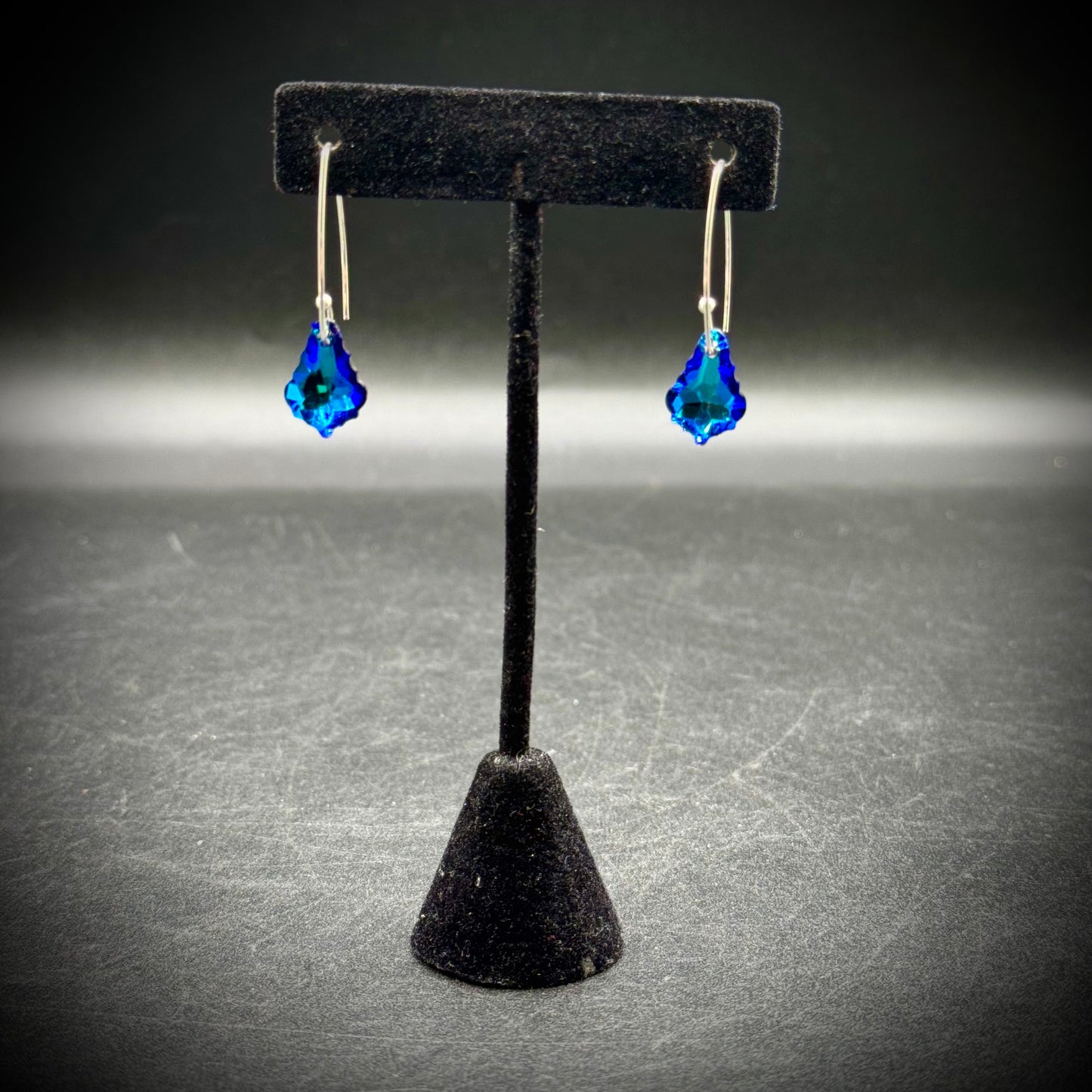 Hand Crafted Sosie Designs Sterling Silver & Crystal Earrings Made in USA
