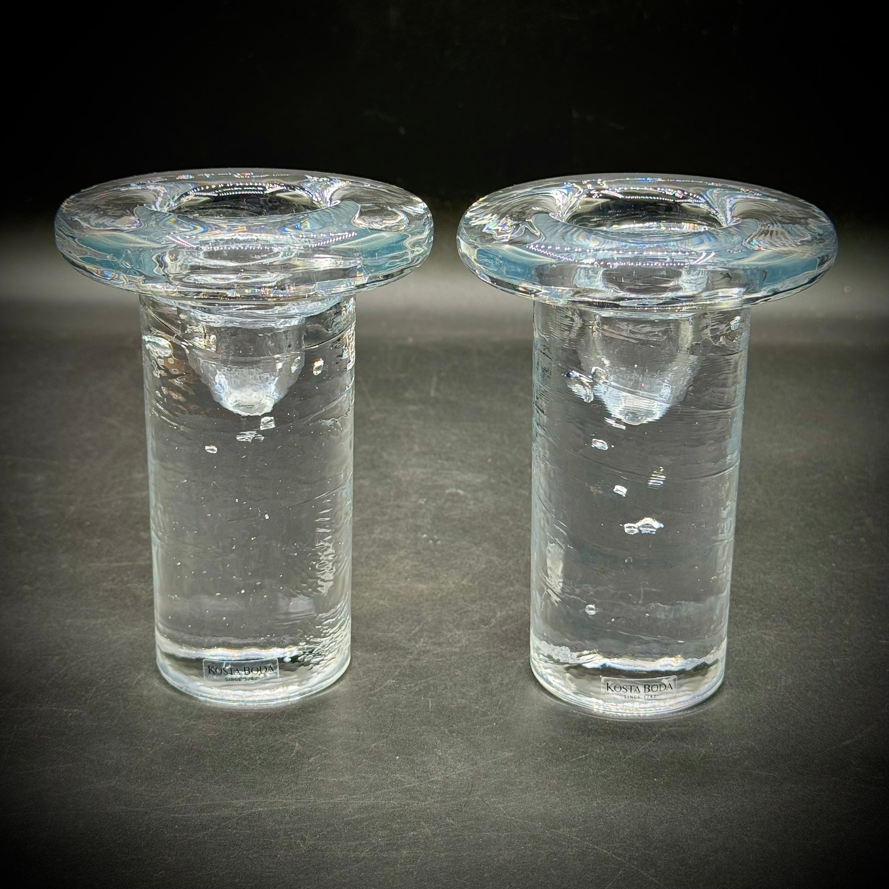 Pair of Kosta Boda Candle Holders – Picker Road Boutique