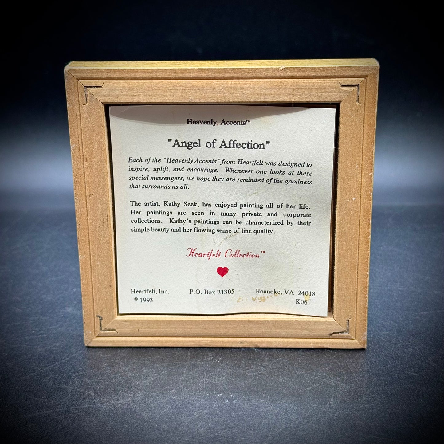 Angel of Affection Framed Art Deco