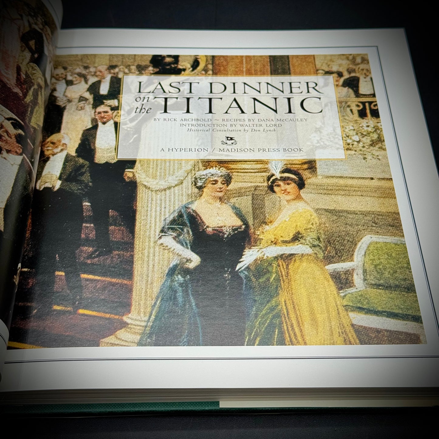 Last Dinner on The Titanic Hard Cover Cookbook
