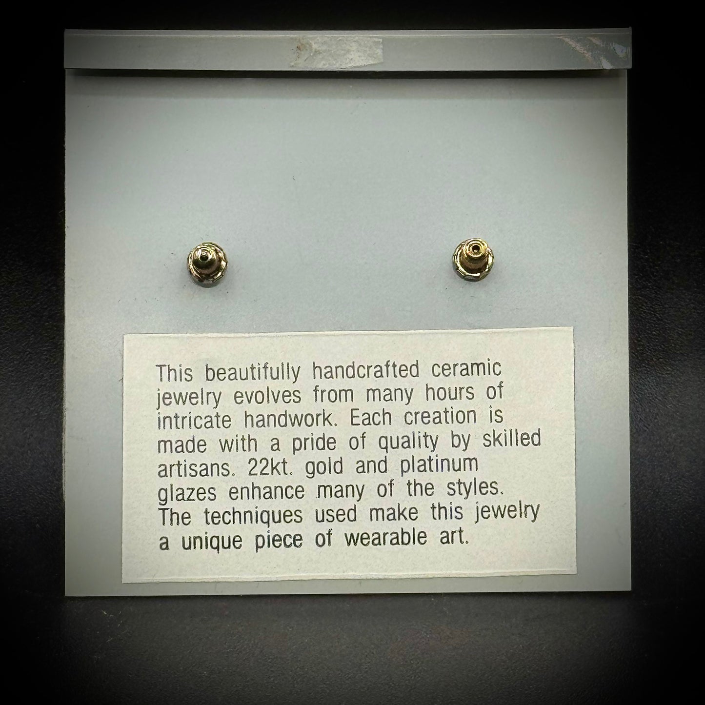 Hand Made Genuine Porcelain Earrings