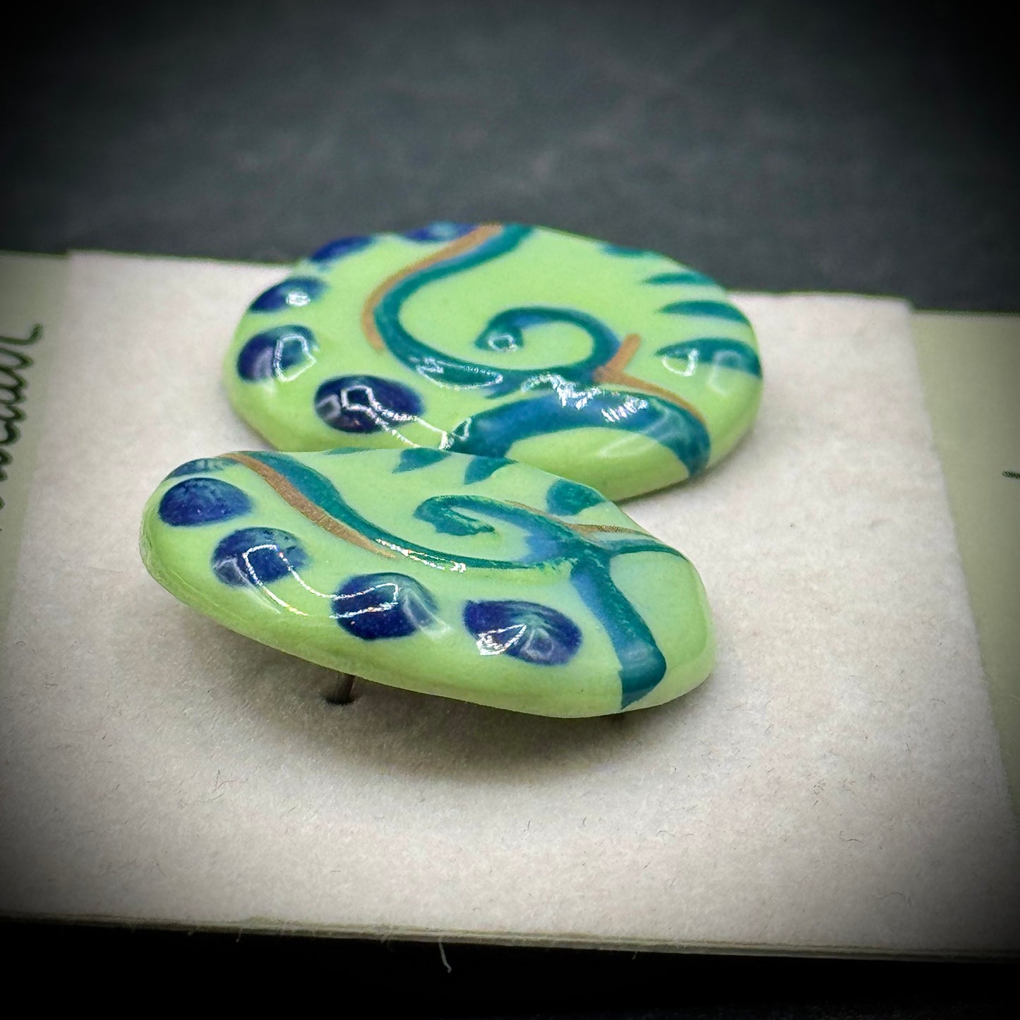 Hand Made Genuine Porcelain Earrings
