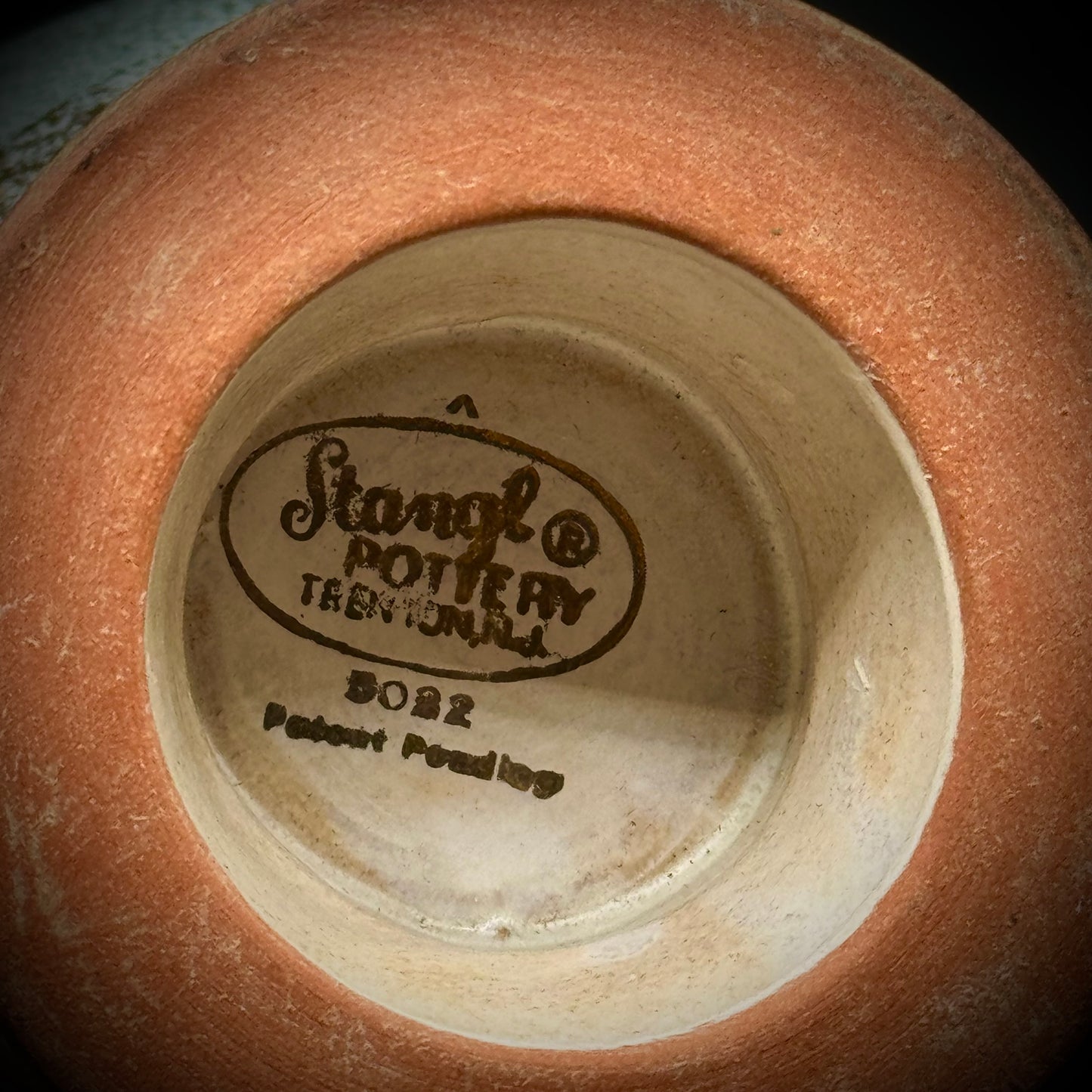 Vintage Stangl Pottery Vase w/22kt Gold Accents