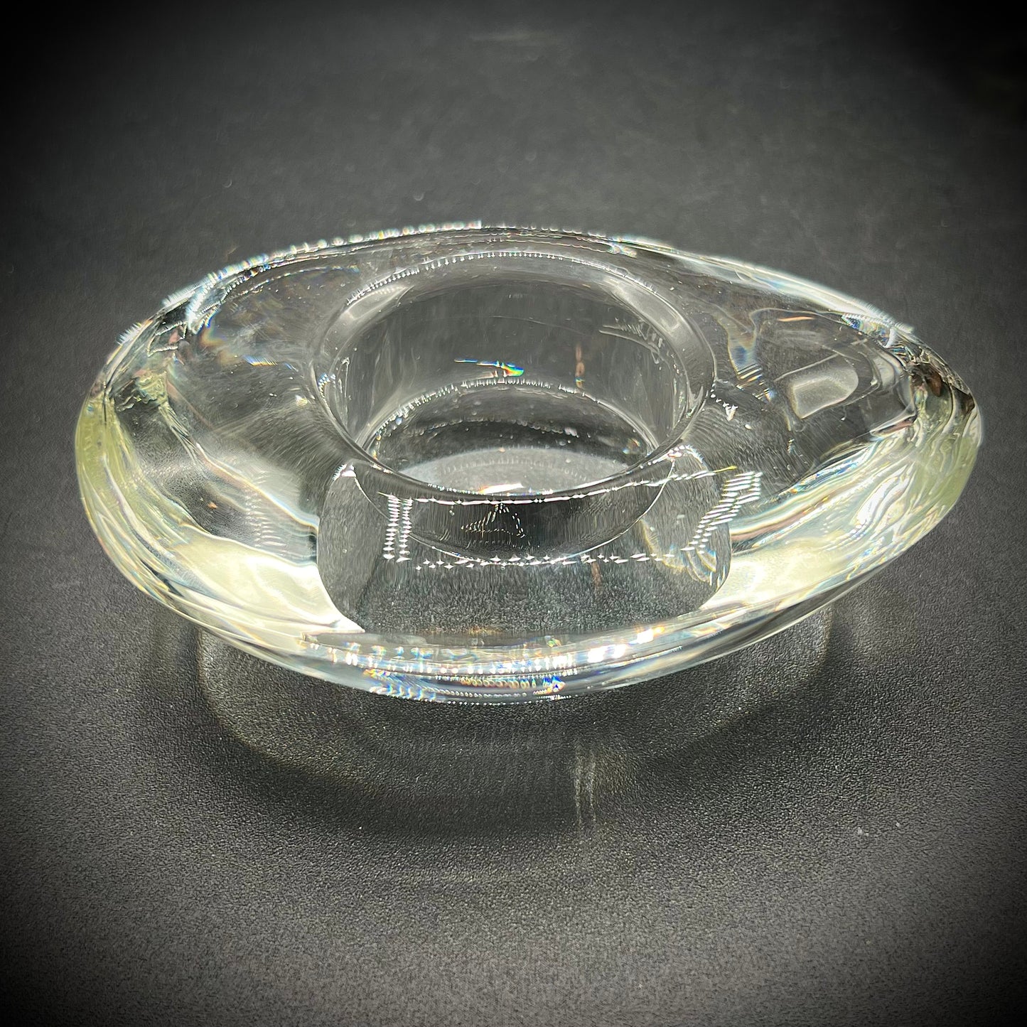 Pair of Oleg Cassini Crystal Votives
