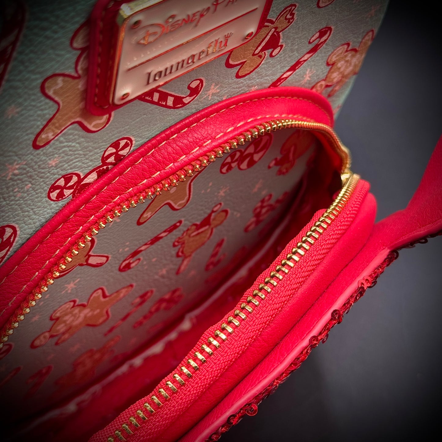 Loungefly Disney Park Exclusive Candy Cane Purse/Backpack - New without Tags