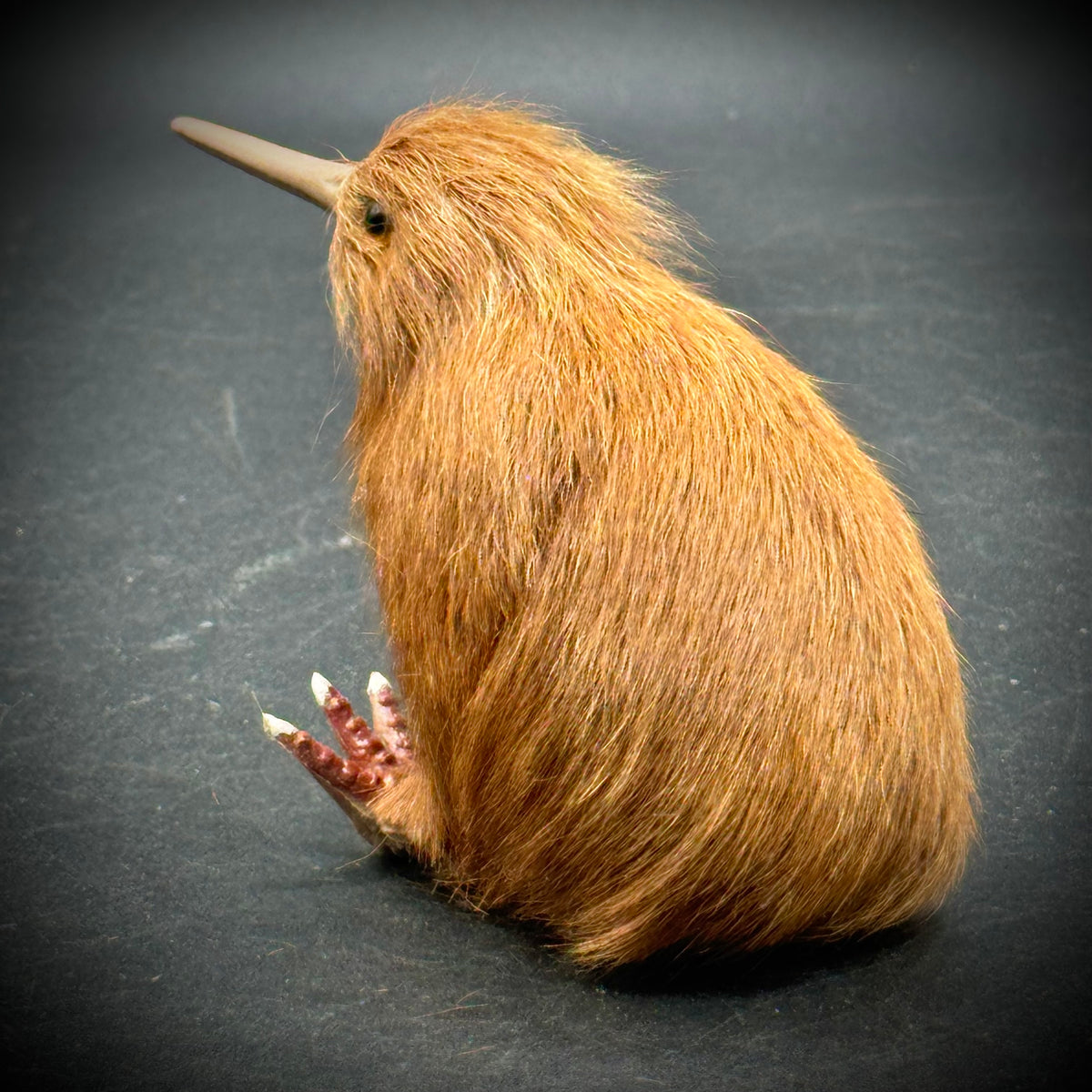 Faux Fur New Zealand Kiwi Figurine
