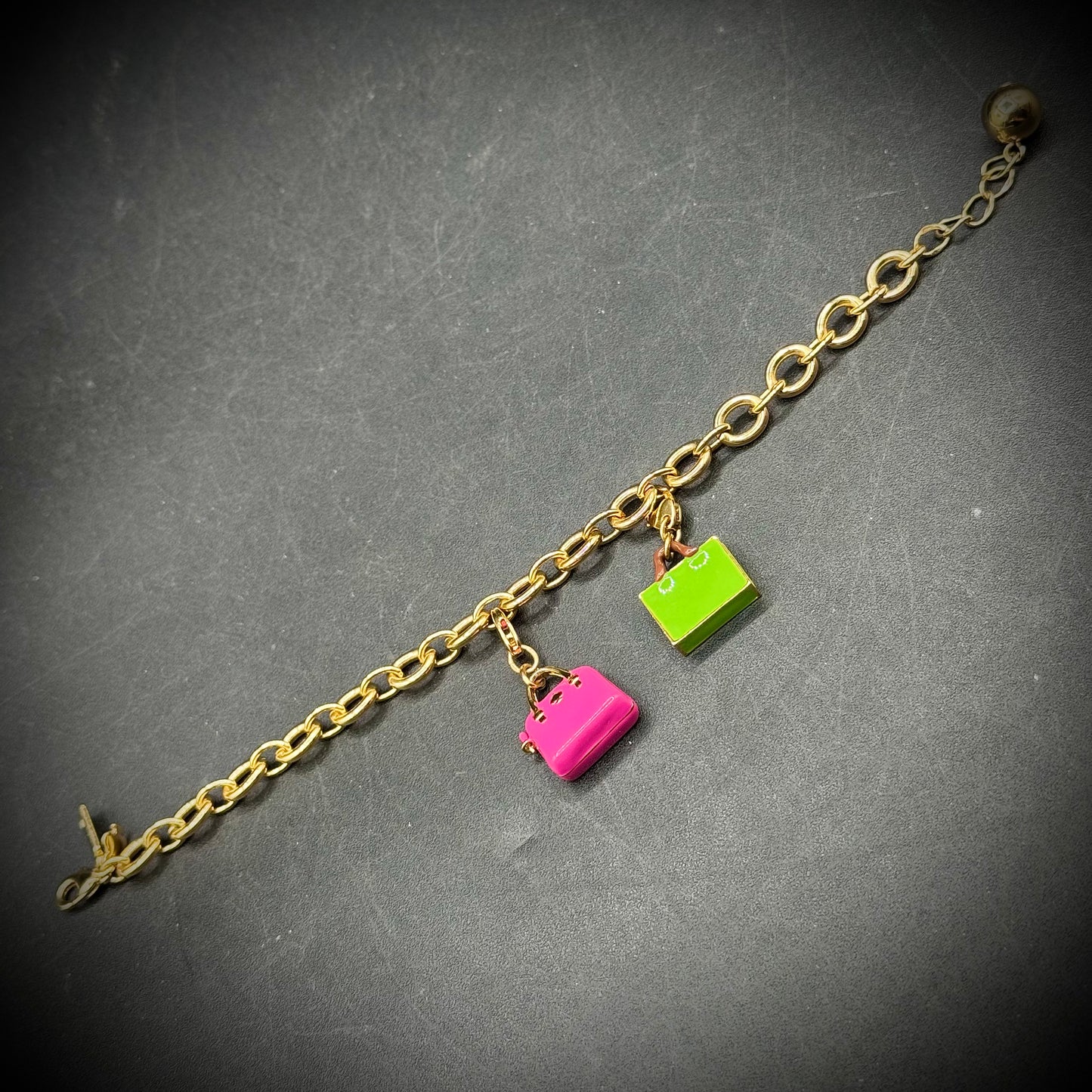 Kate Space Designer Handbag Motif Charm Bracelet