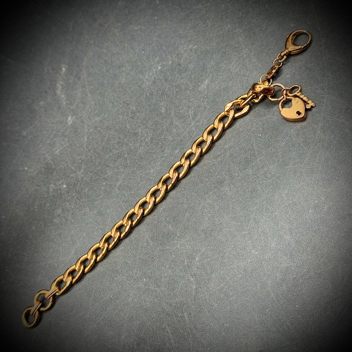 Fossil Designer Lock and Key Charm Bracelet