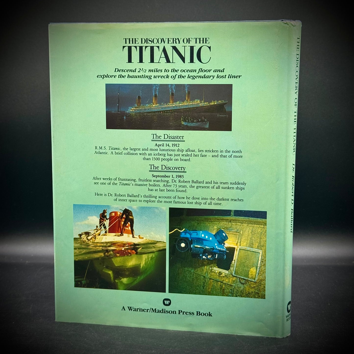 Vintage "Discovery of The Titanic" Hardcover Book by Dr. Robert D. Ballard
