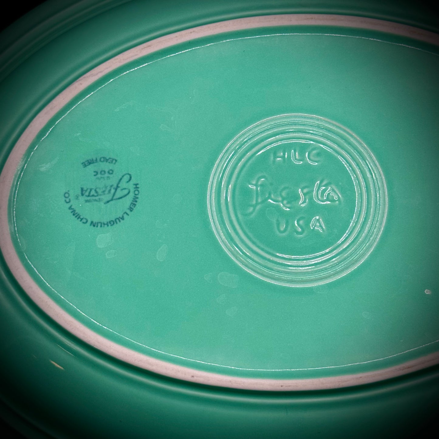 Pair of Fiesta Large Lime Green Plates
