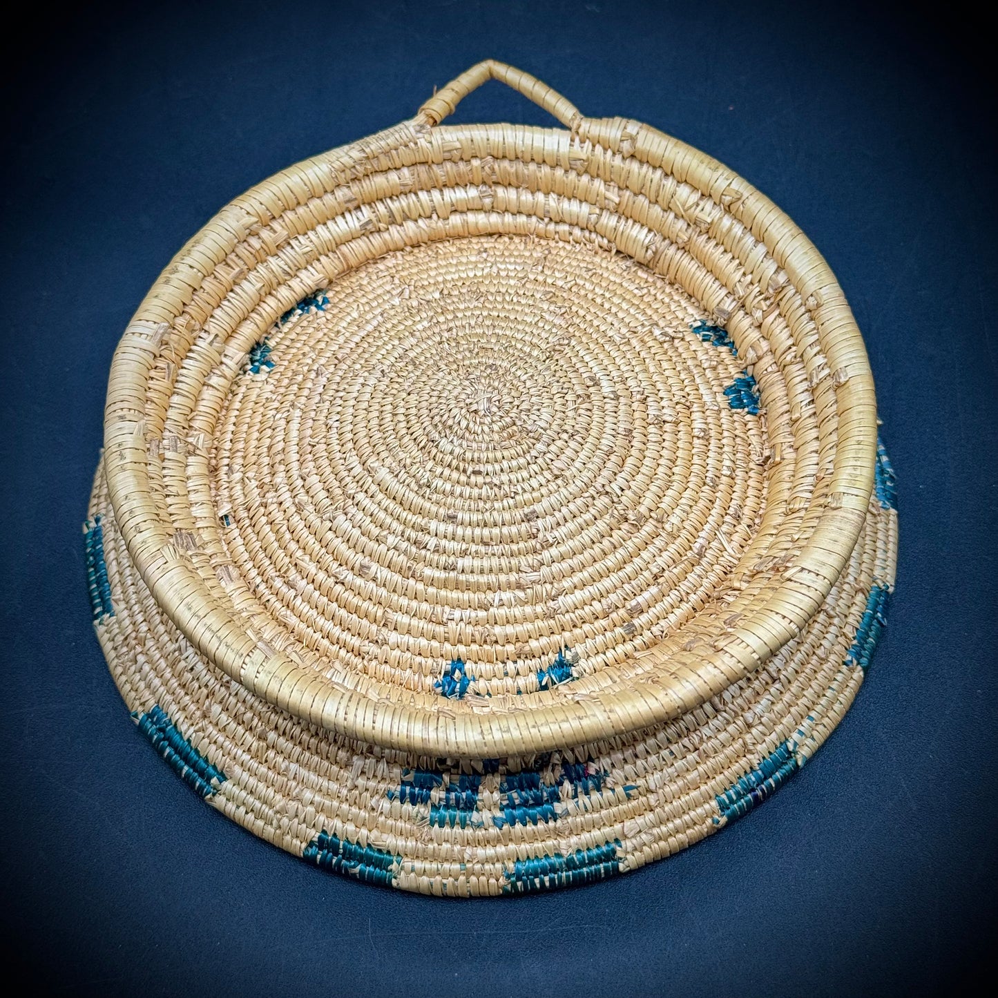 Small African Woven Coil Basket