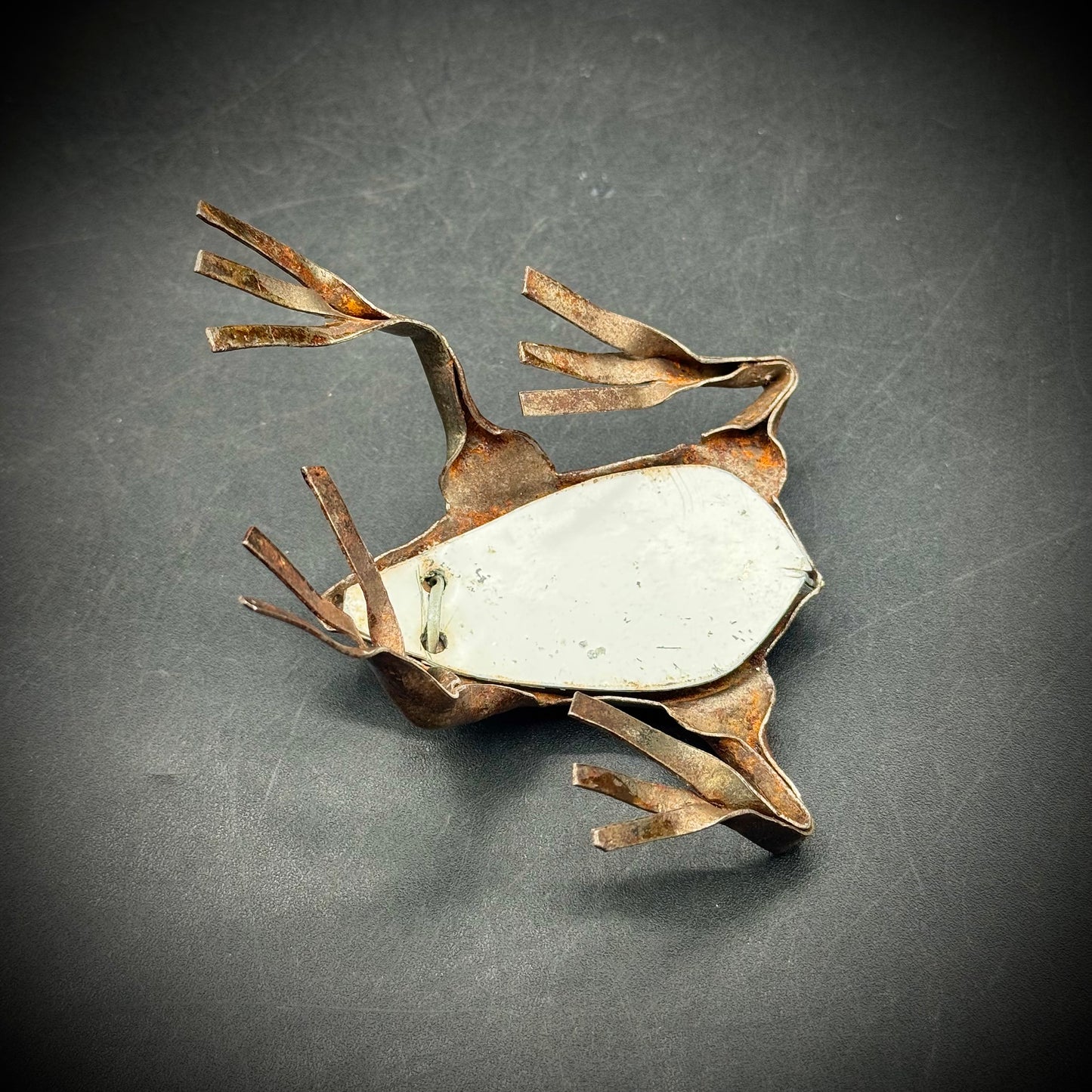Folk Art Metal Frog