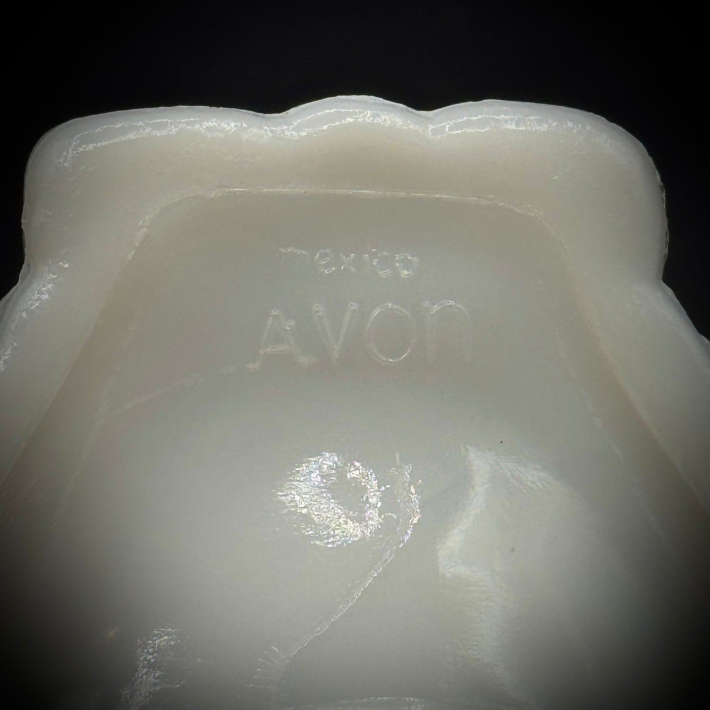 Vintage Avon Milk Glass Hands Dish