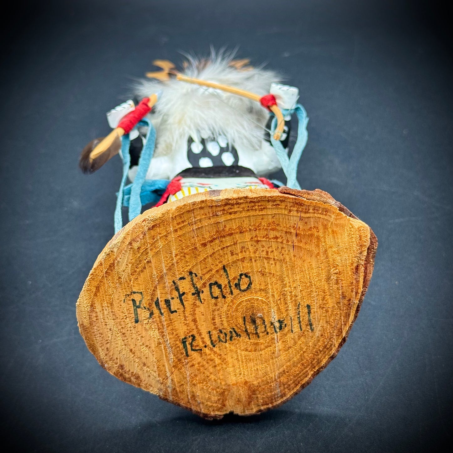 Hand Made Artist Signed Kachina Doll "Buffalo"