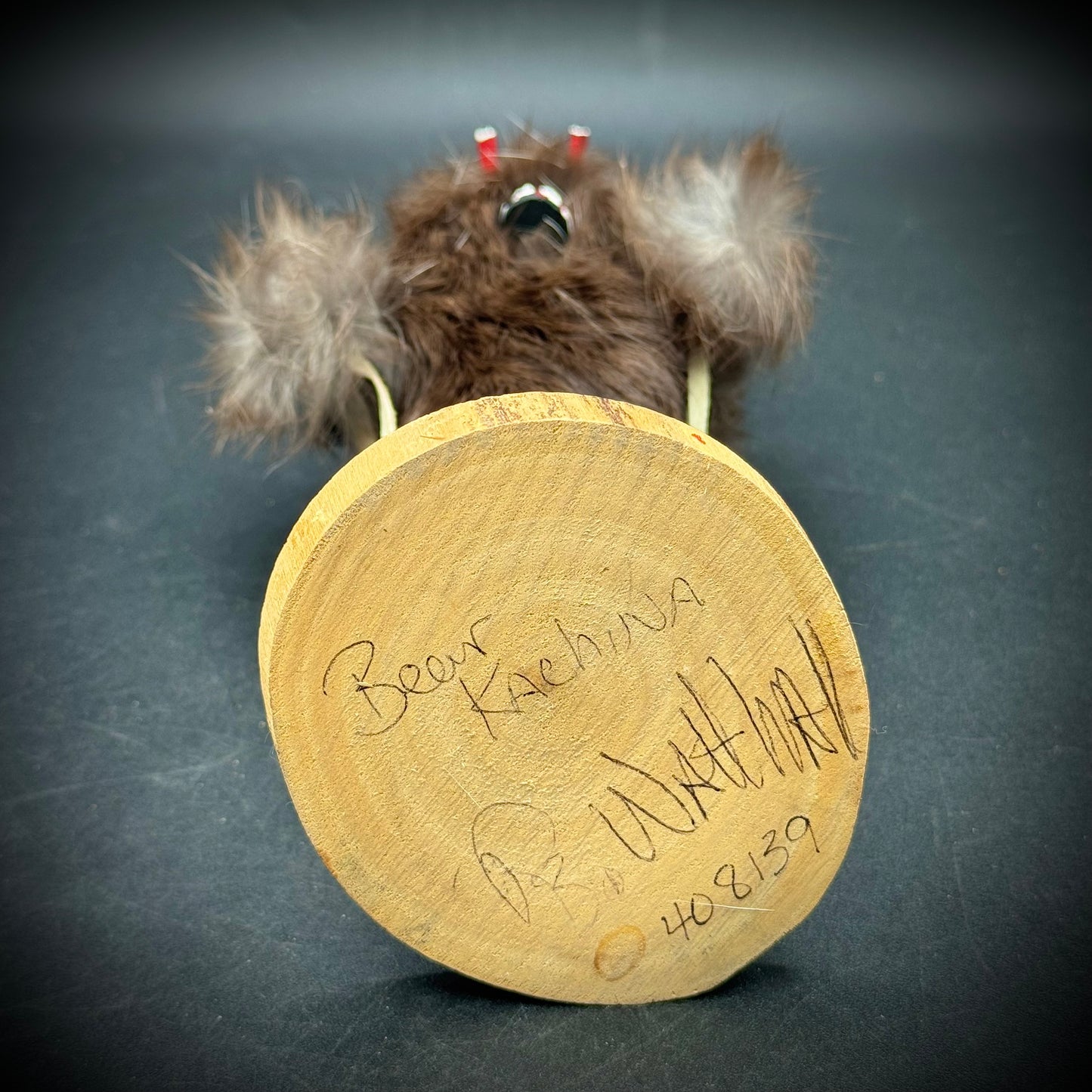 Hand Made Artist Signed Kachina Doll "Bear"