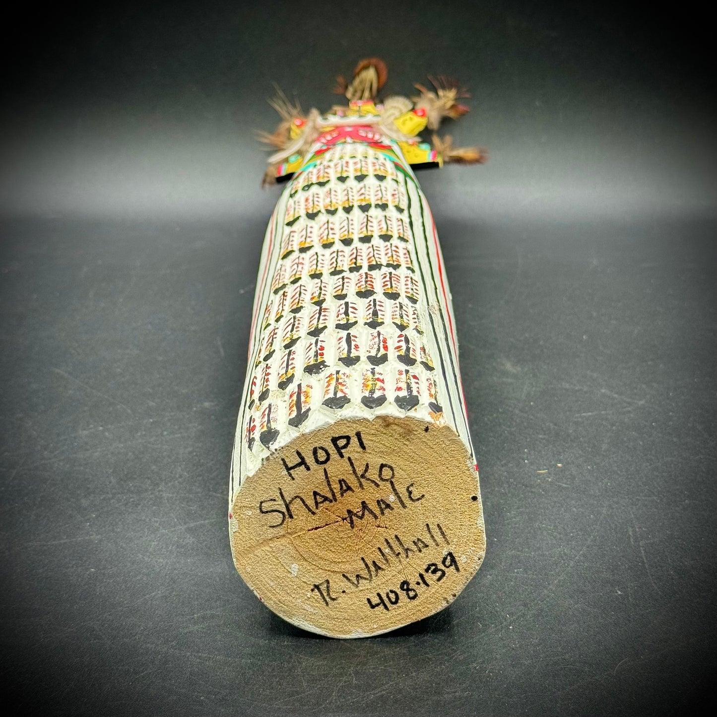 Hand Made Artist Signed Kachina Doll "Hopi Shalako Male"