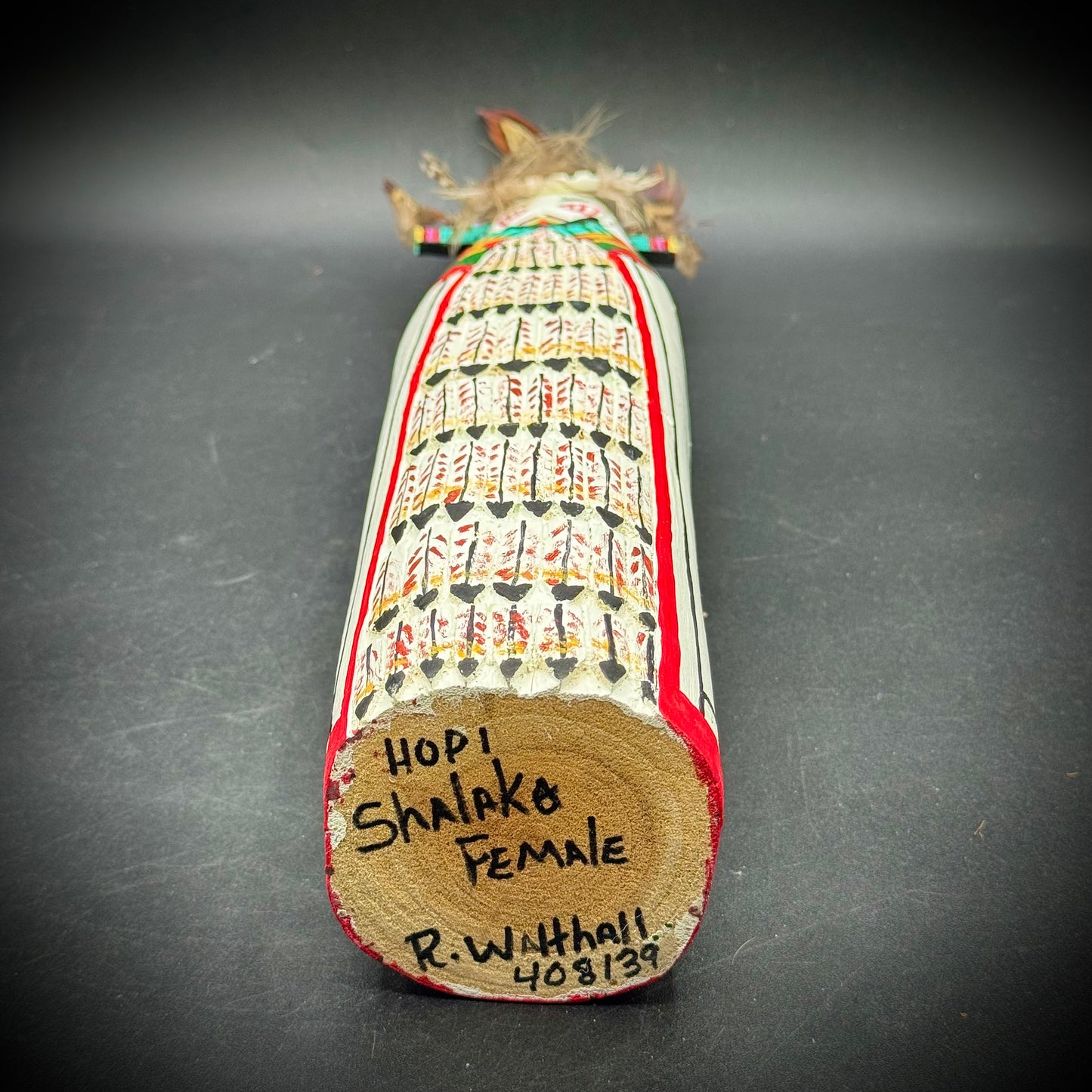 Hand Made Artist Signed Kachina Doll "Hopi Shalako Female"