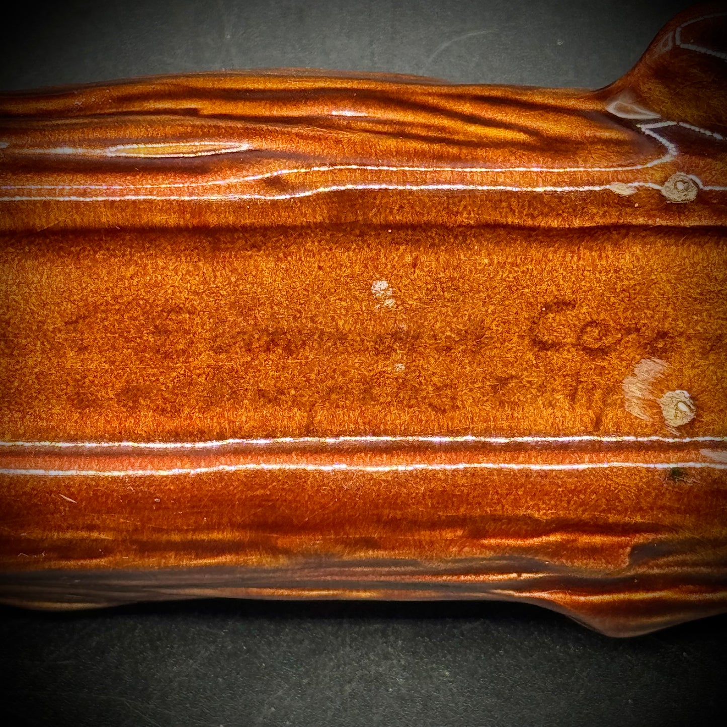 Vintage California Pottery Whimsical Bee on Log